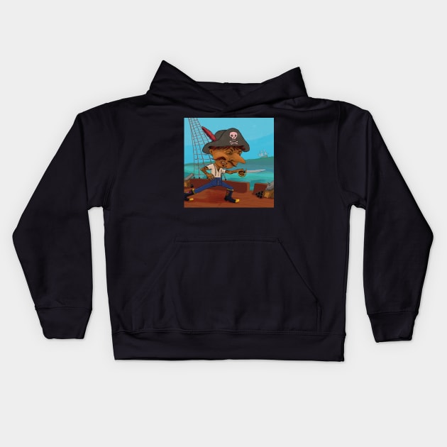 Pirate King Kids Hoodie by Bad Opera